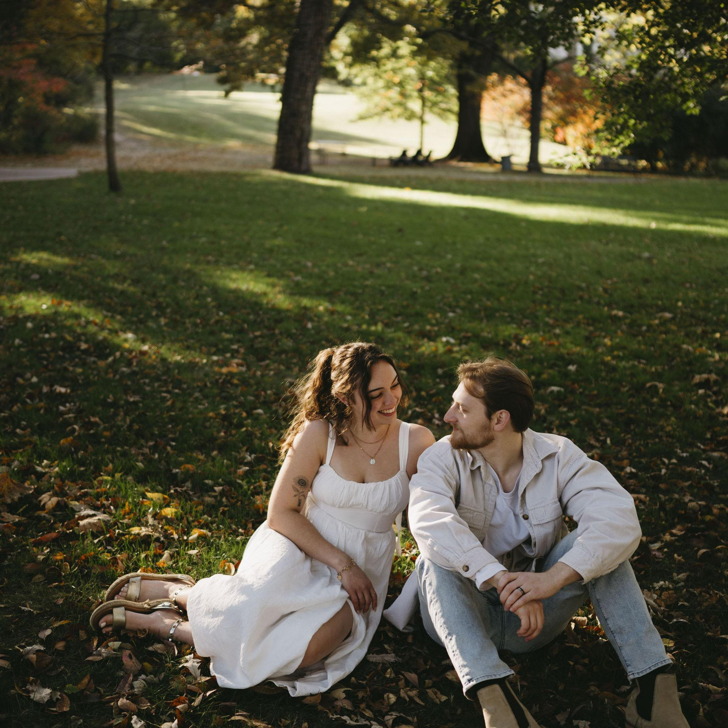 Engagement photos at the Philbrook November 2025
