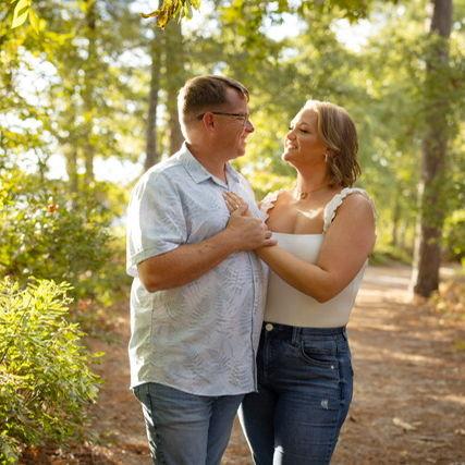 Our engagement photo session at First Landing State Park