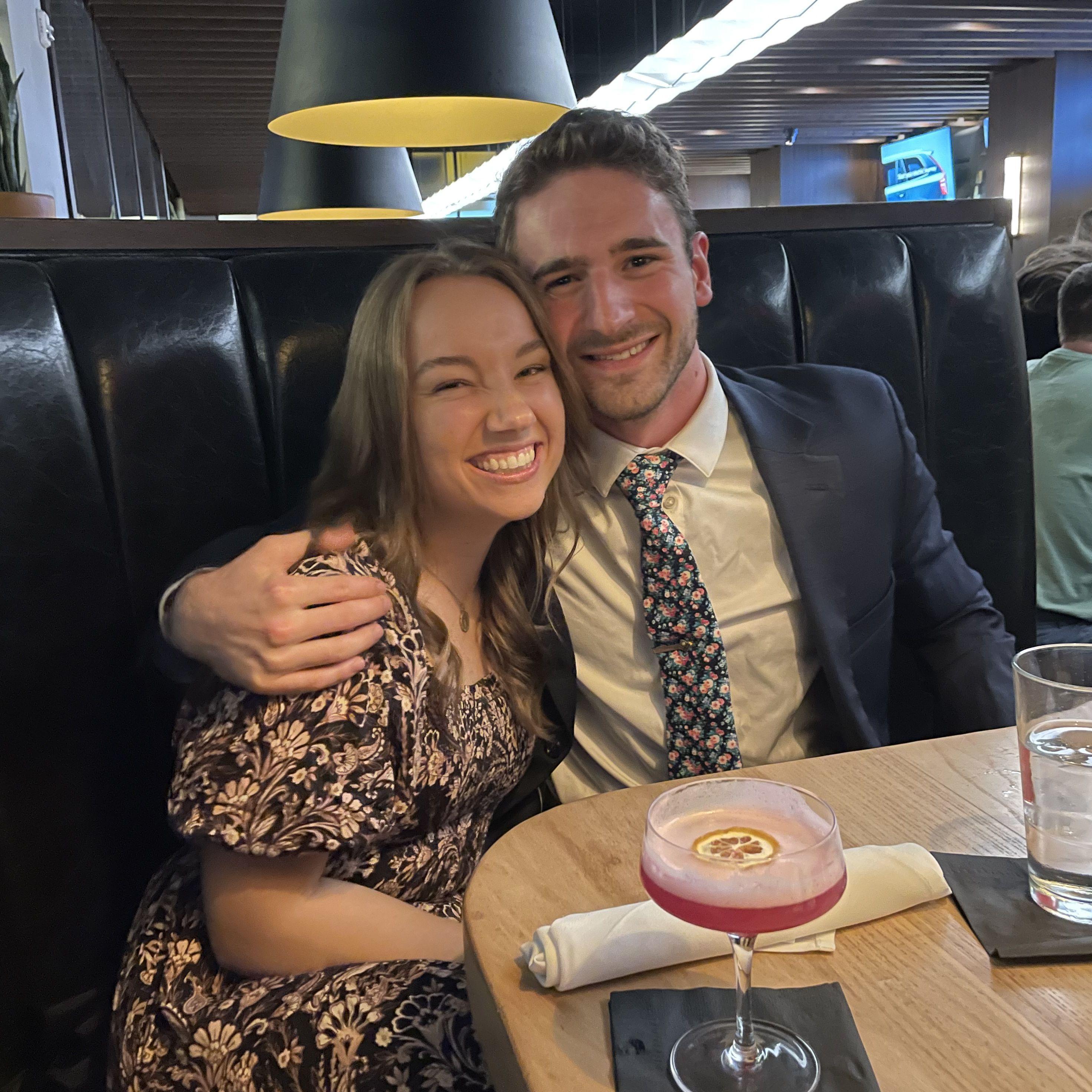 The end of our dating fast was celebrated with a much needed cocktail!