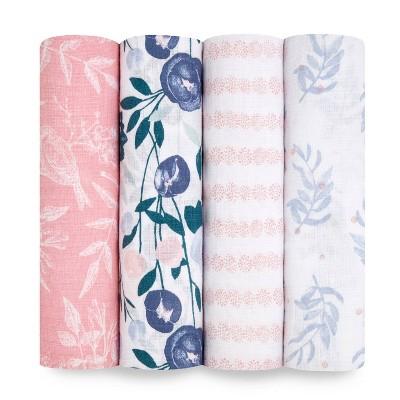 aden + anais essentials Muslin Swaddles - 4pk