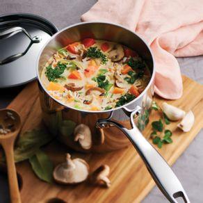 Tramontina 2 Qt Tri-Ply Clad Stainless Steel Covered Sauce Pan