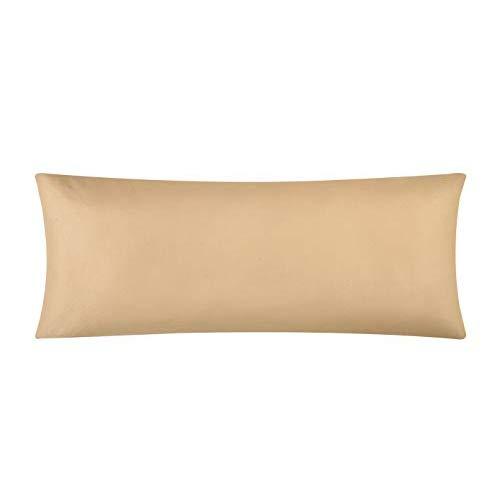 EVOLIVE Ultra Soft Microfiber Body Pillow Cover/Pillowcases 21"x54" with Hidden Zipper Closure (Taupe, Body Pillow Cover 21"x54")