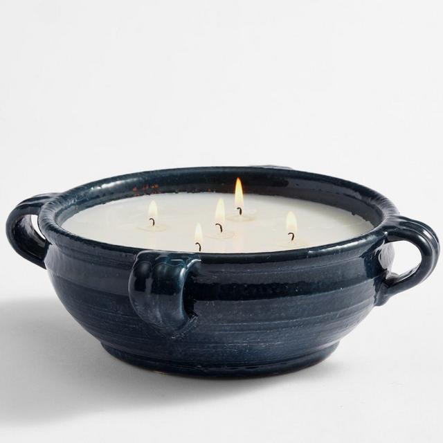 Emery Candle, Large, Mediterranean Seaside