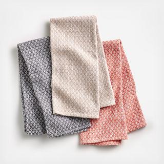 Bria Melon Dish Towels, Set of 3