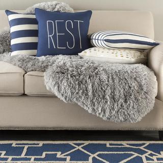 Glyph Rest Throw Pillow
