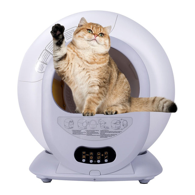 Revolutionary Self-Cleaning Cat Litter Box Automated Scooping, Remote Monitoring, Odor Removal
