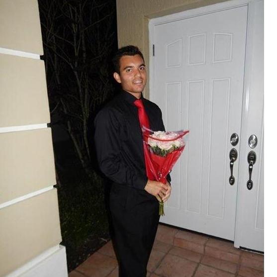 Picking up Isa for their first dance