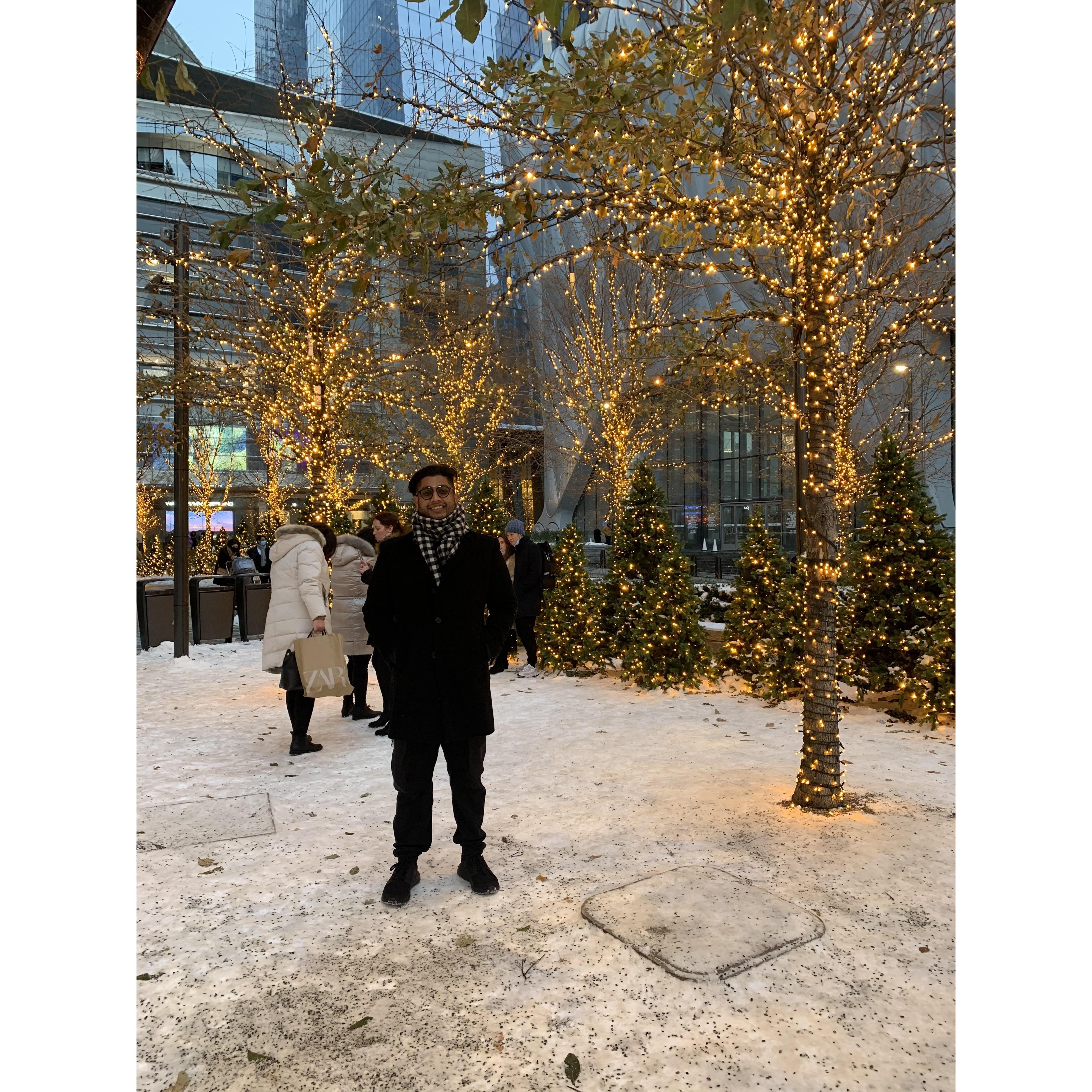 Enjoying that NYC winter, still convincing Nelson to move to NY lol