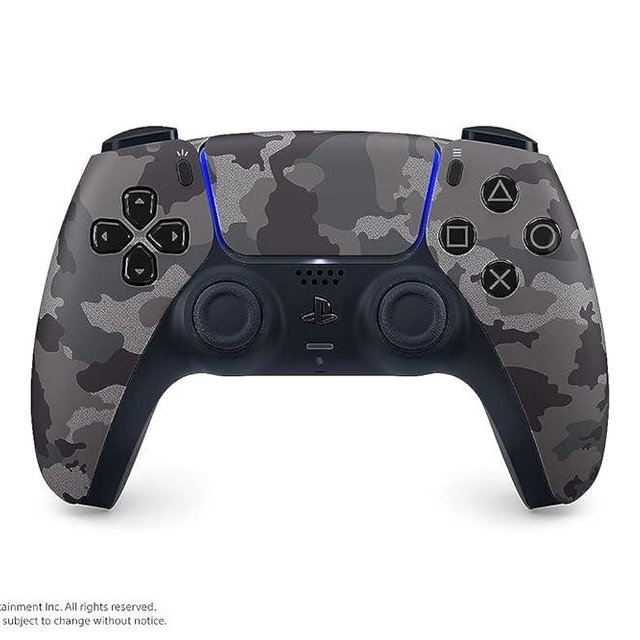 PlayStation Sony 5 DualSense Wireless Controller - Gray Camouflage (Renewed)