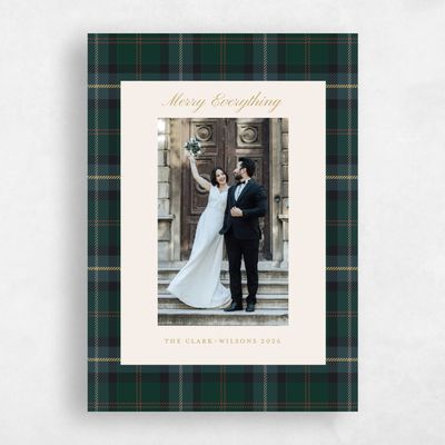 Dark Emerald, Green Holiday Card - Dresden