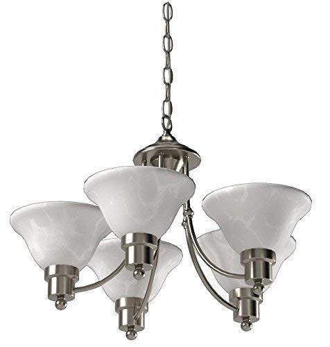 Hardware House 544452 Bristol 5-Light Chandelier, Brushed Nickel