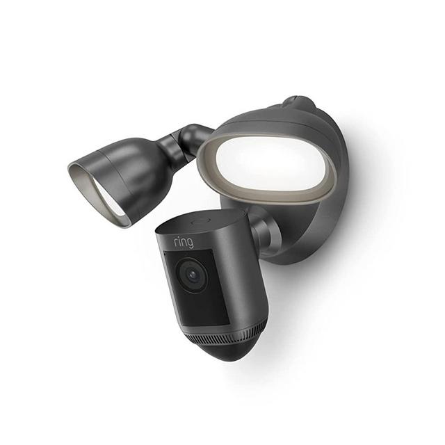 Introducing Ring Floodlight Cam Wired Pro with Bird’s Eye View and 3D Motion Detection, Graphite