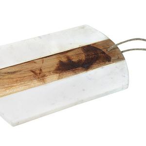 Alchemade 7" Marble and Maple Cutting Board - Perfect for Entertaining or Everyday Use - by