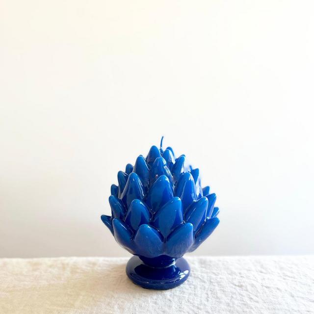 Lacquer Artichoke Candle Indigo