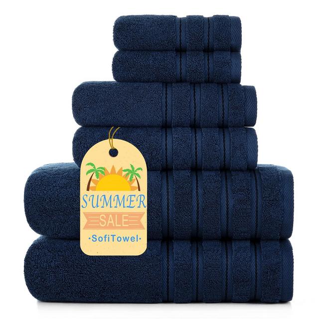 Plush Bathroom Towels 6 Piece Set