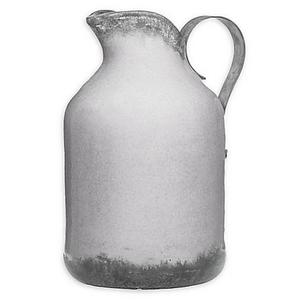 Home Essentials & Beyond 15-Inch Clay Pitcher in White