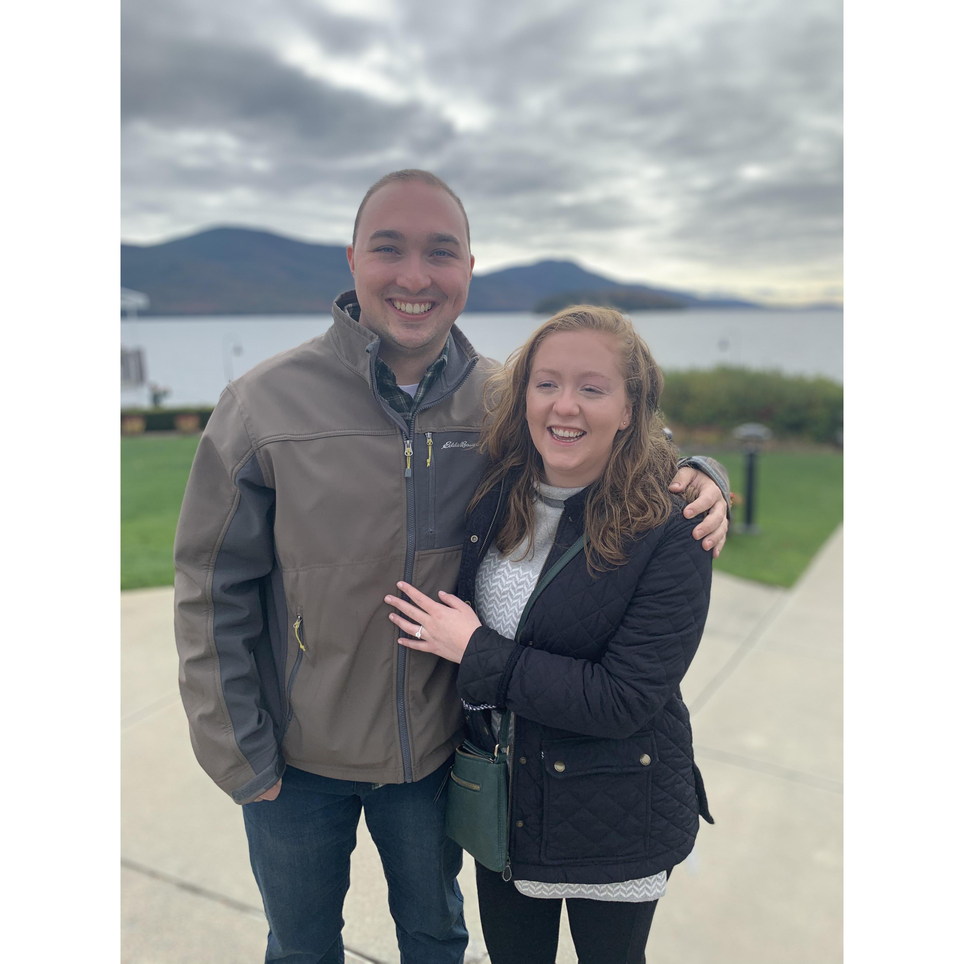 The day we got engaged! November 2nd, 2019, The Sagamore