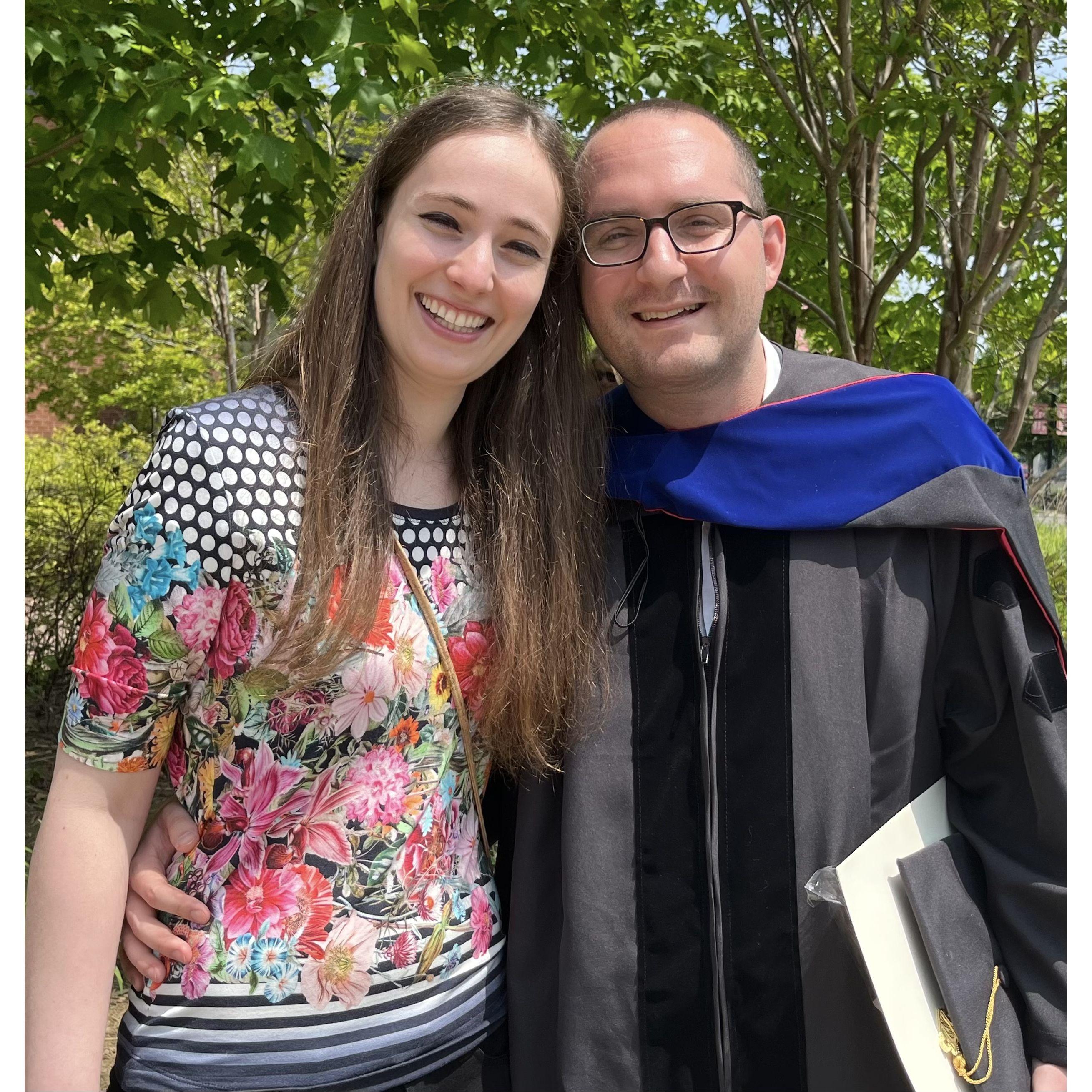 David's graduation from his PsyD! 6 weeks after we met- to say we knew from the beginning was an understatement