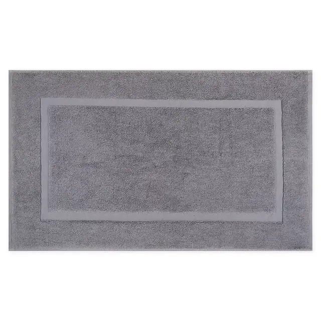 Wamsutta® 21" x 34" Egyptian Cotton Bath Mat in Steel Grey