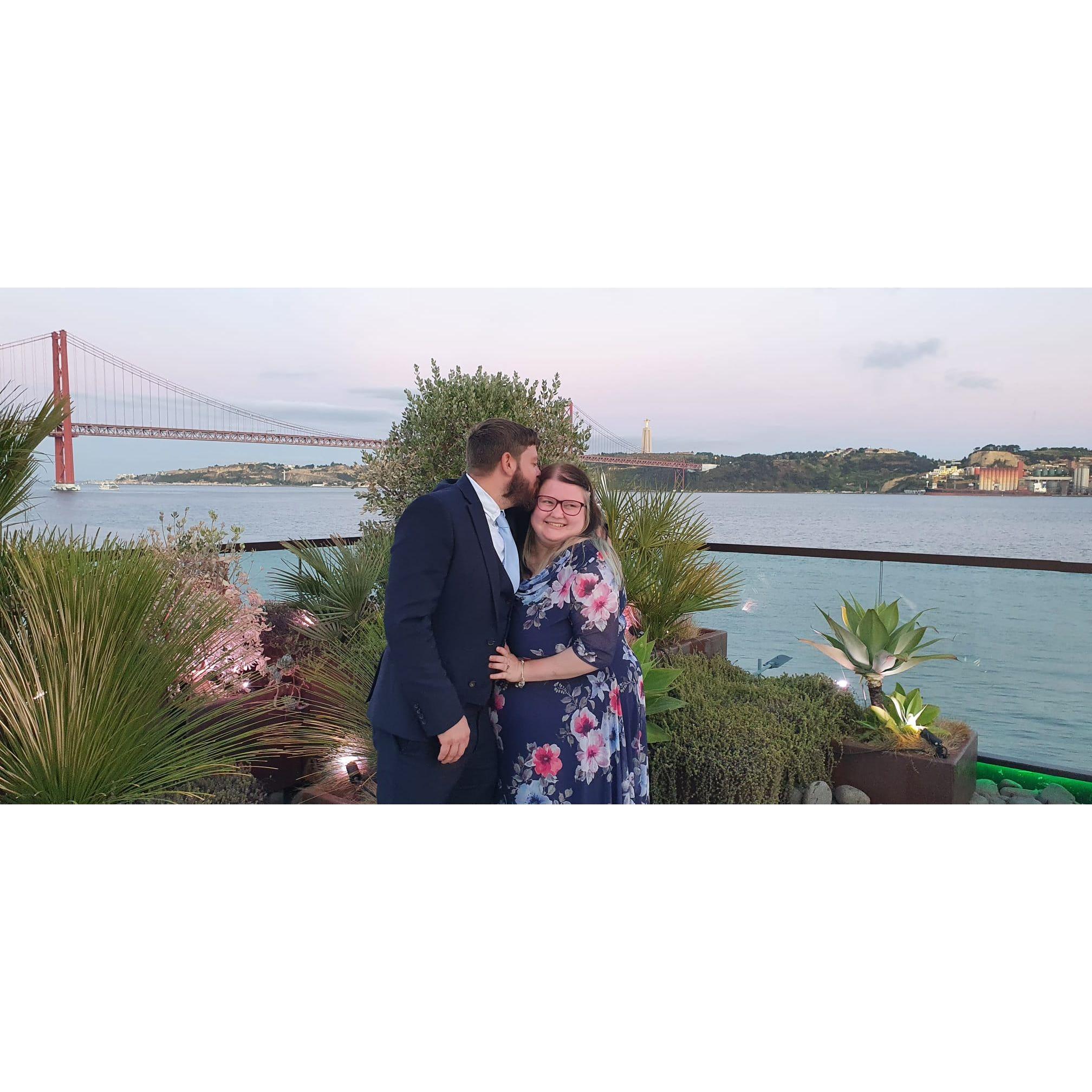 Enjoying our final night in Lisbon