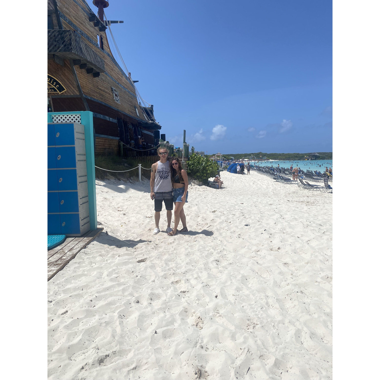 IN THE BAHAMAS, RIGHT AFTER HE PROPOSED
