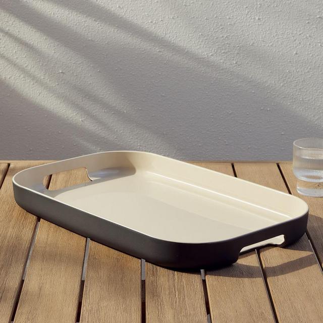 Aaron Probyn Kaloh Melamine Serveware, Tray, Melamine, Black