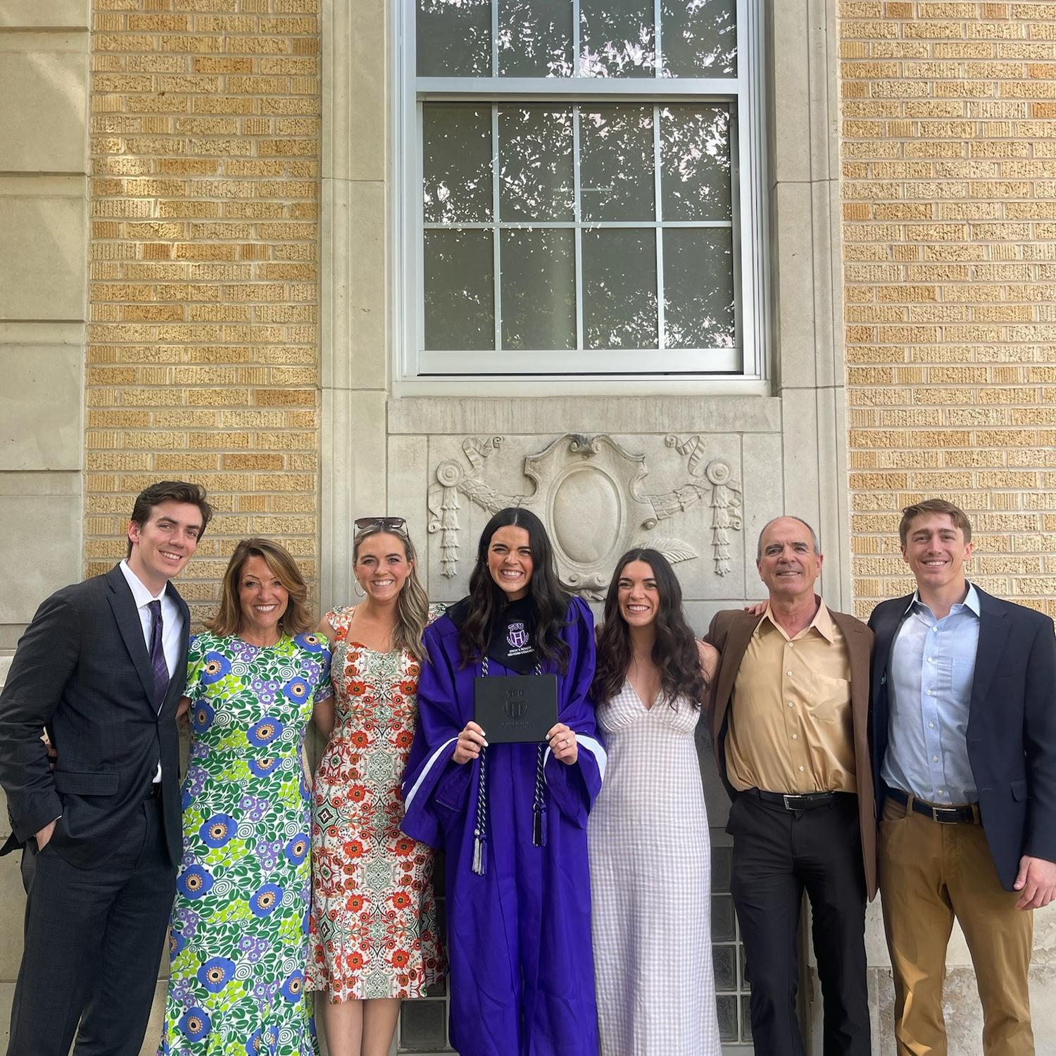 Abby’s graduation weekend - aka the weekend JD got the blessing from Riley’s parents to propose.