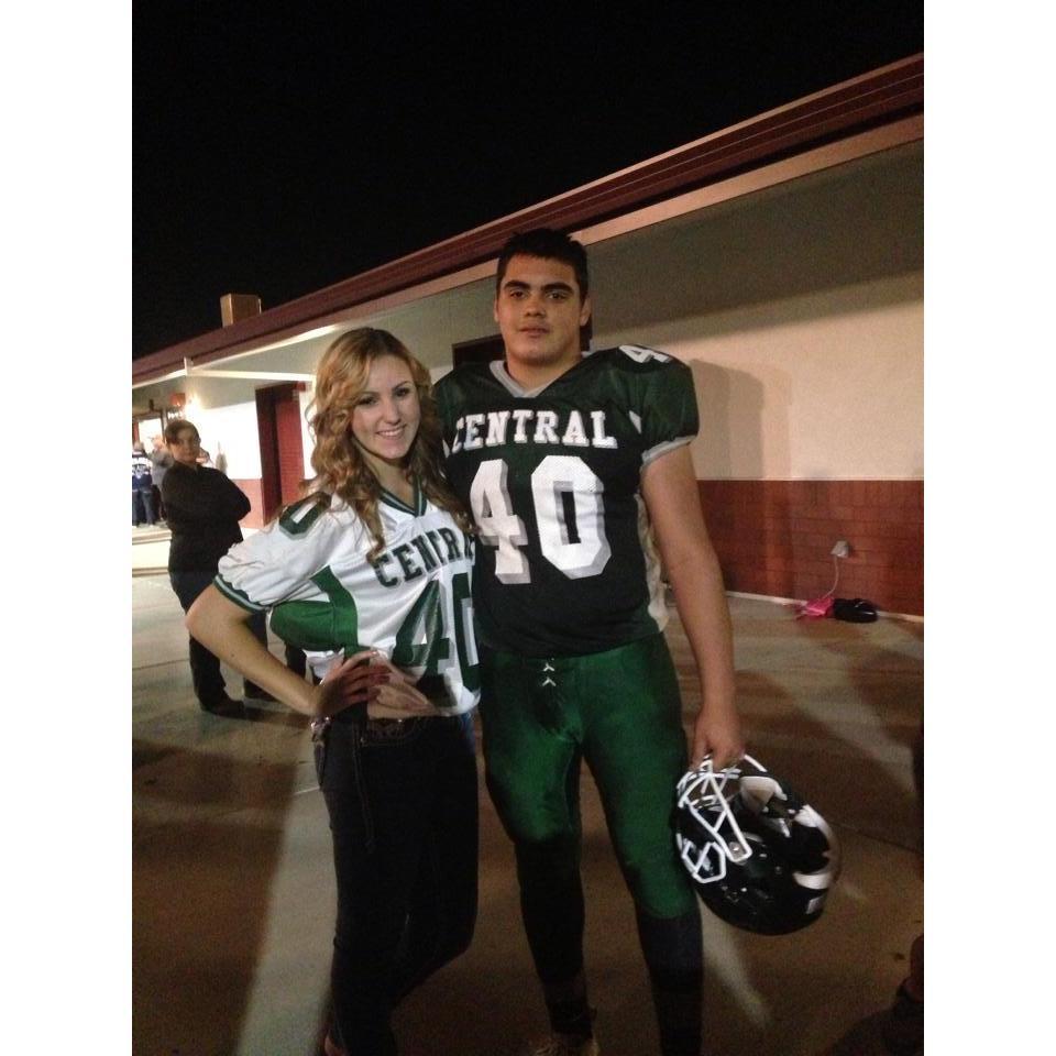 Our sophomore year of high school football season.