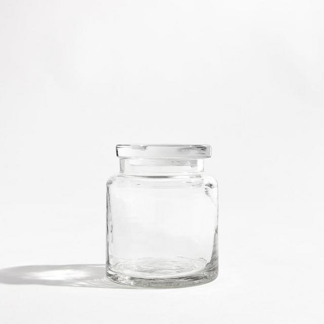 Hammered Glass Canister, Small