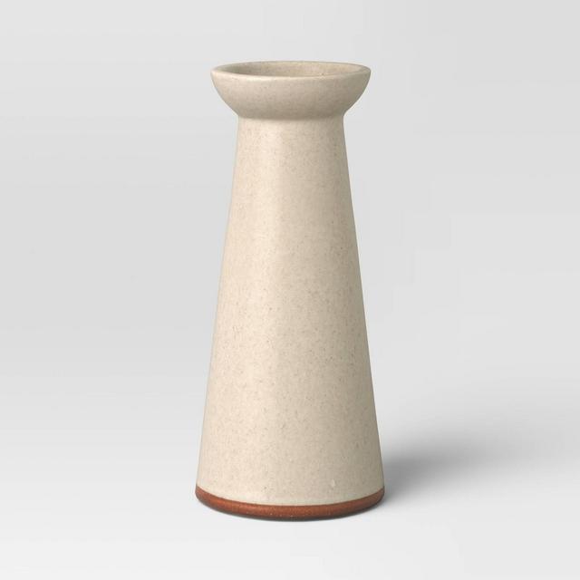 Medium Ceramic Taper Candle Holder Cream - Threshold™