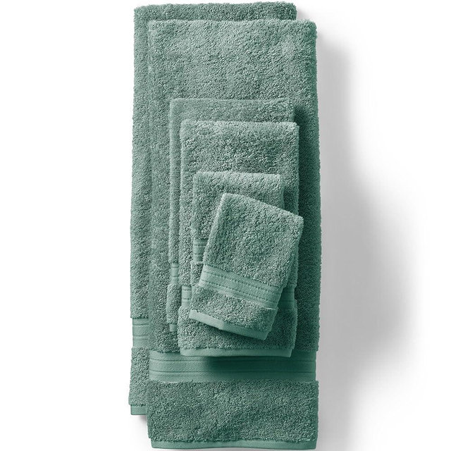 Lands' End Supima Towel Eucalyptus Towel Set, 6 Piece