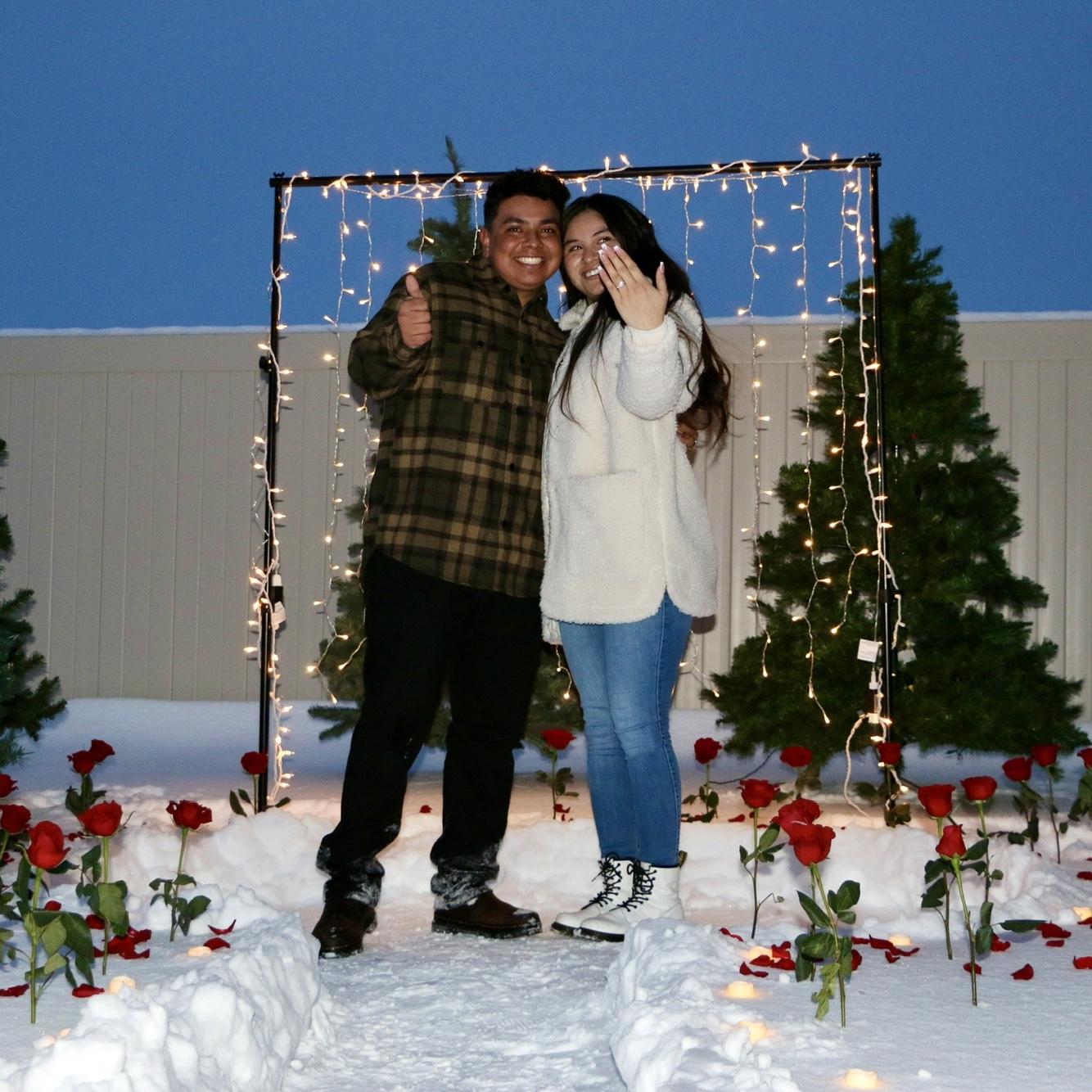 She said, "Yes!!"
