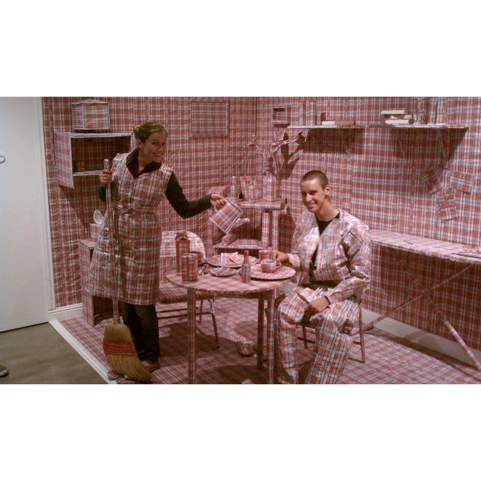 At an interactive at exhibit