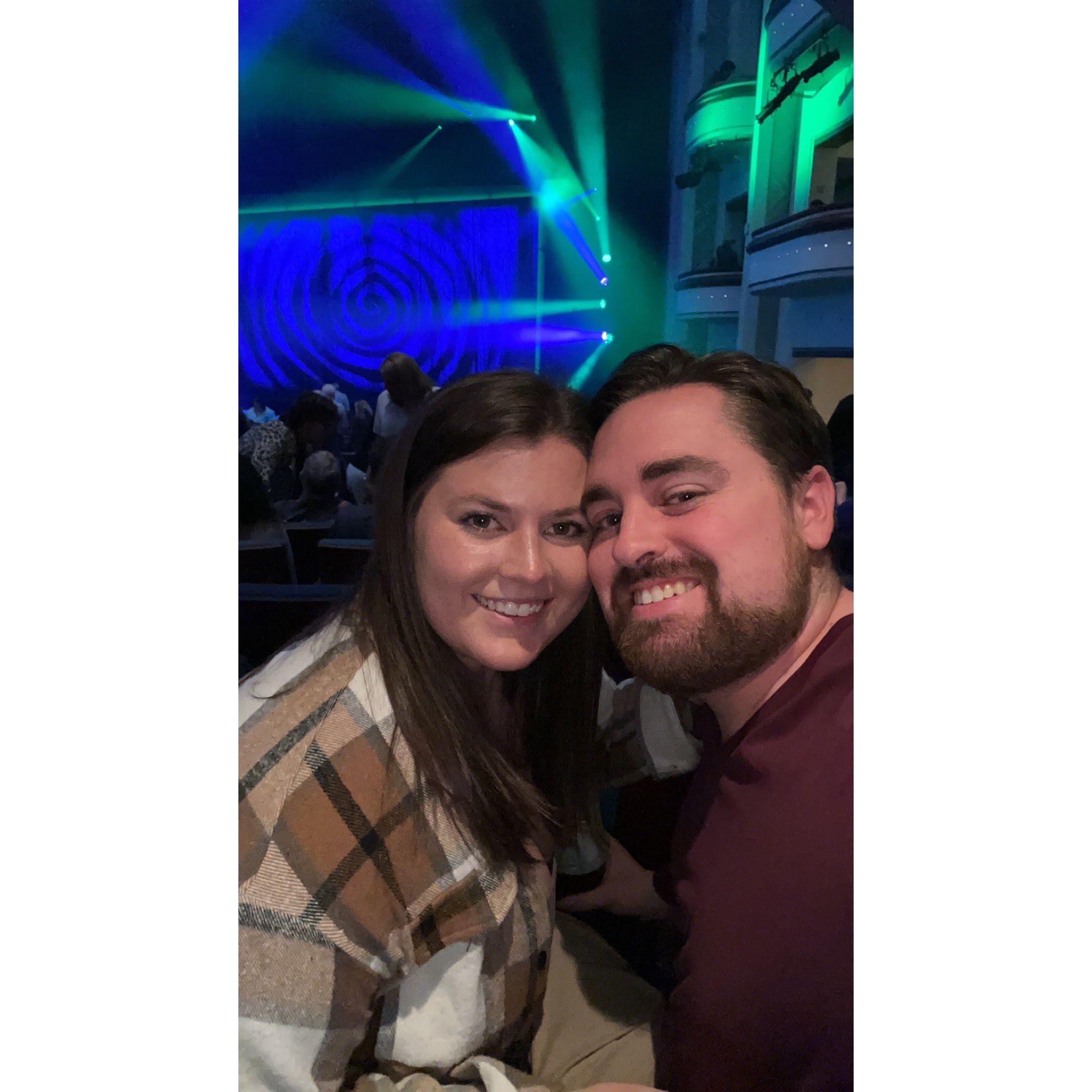 We got to see BeetleJuice the musical. One of Emma's favorite shows.