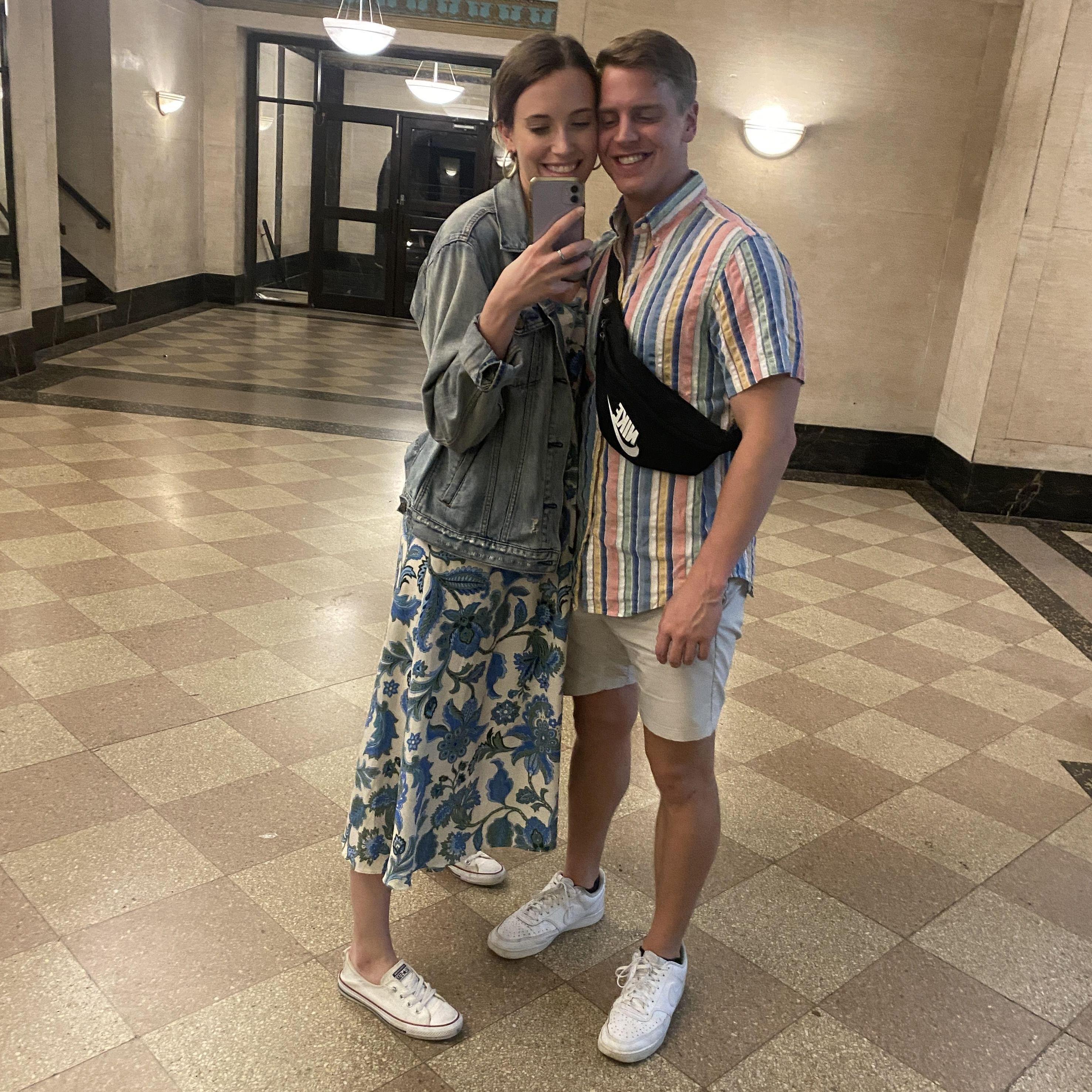 Before a concert just a few days before the proposal!