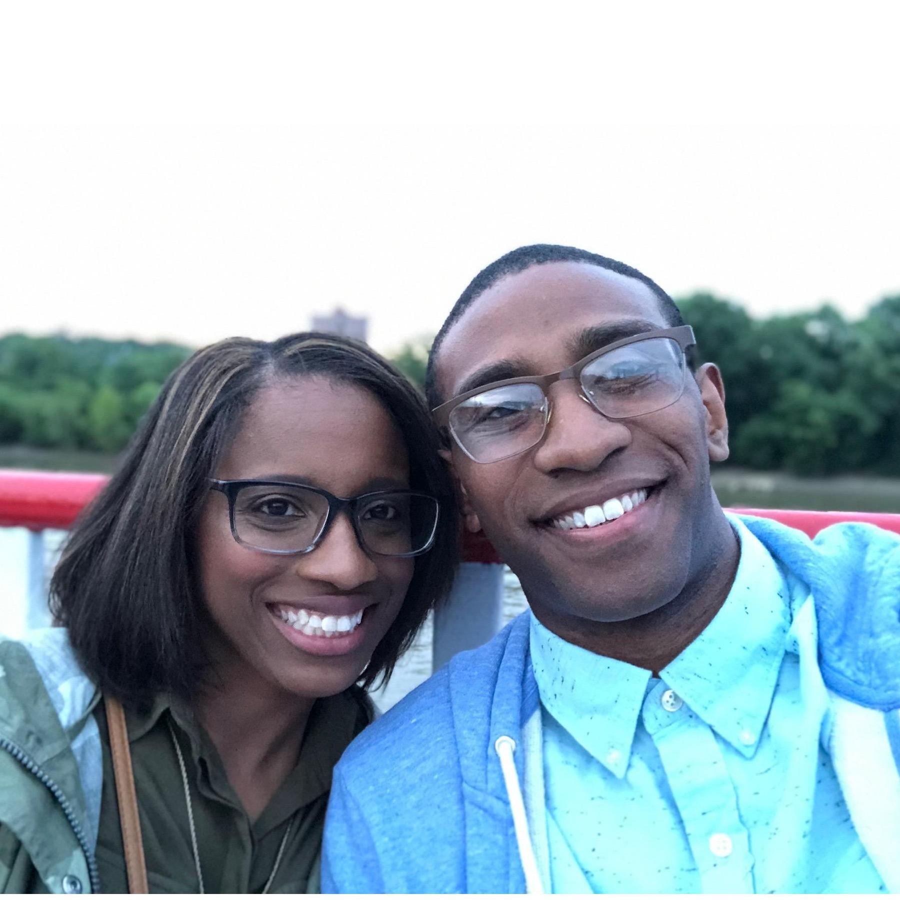 Celebrating Avian's birthday on a cruise ship in Cinci!