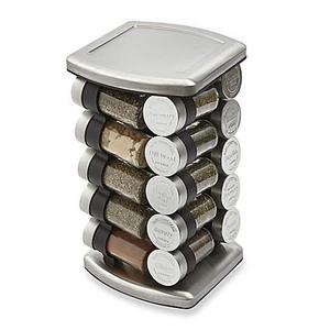 Olde Thompson 20 Jar Embossed Revolving Spice Rack