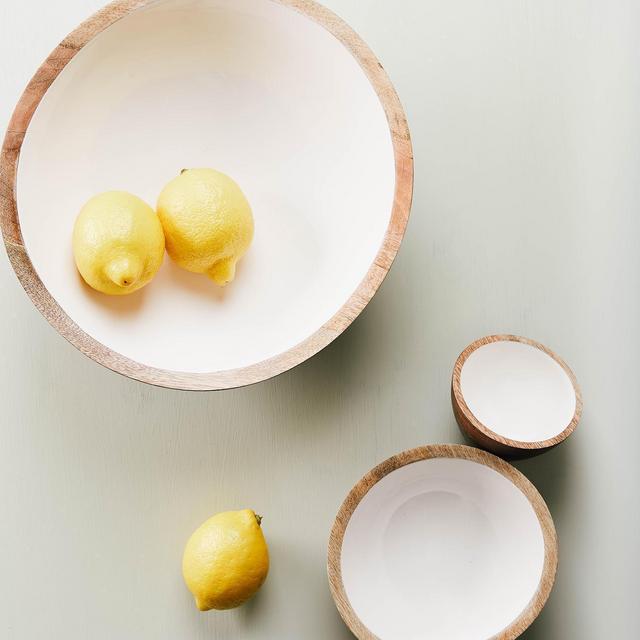 Irving 3-Piece Wood & Lacquer Bowl Set