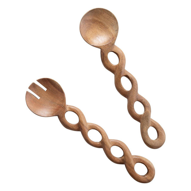 GAURI KOHLI Valencia Salad Servers, Set of 2