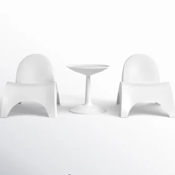 Ameswood 25.2'' Outdoor Chaise Lounge Set with Table