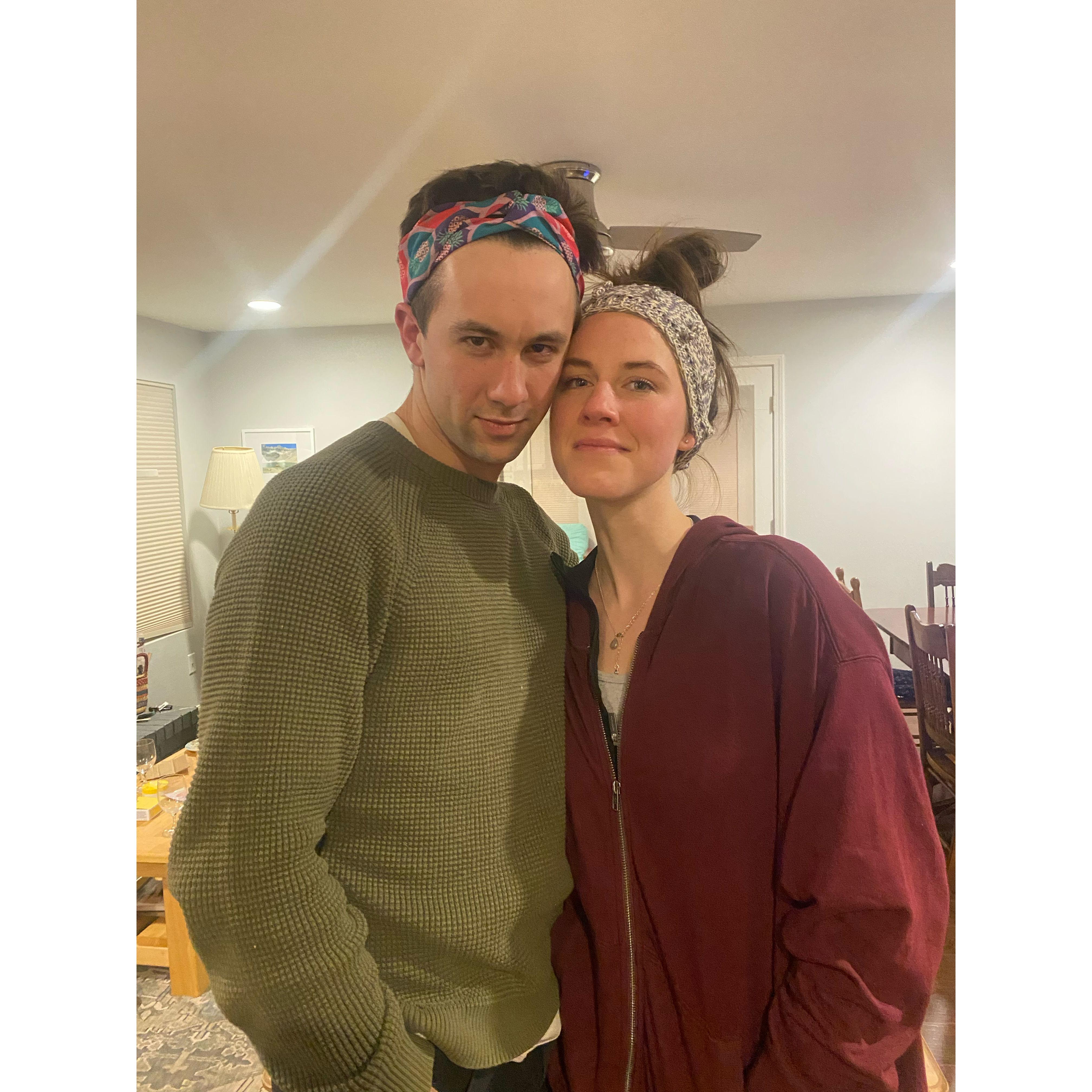 Girls night :) Donovan is always down to join in face masks and dessert!