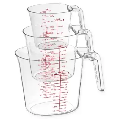 Cuisinart® 3-Piece Clear Measuring Cup Set