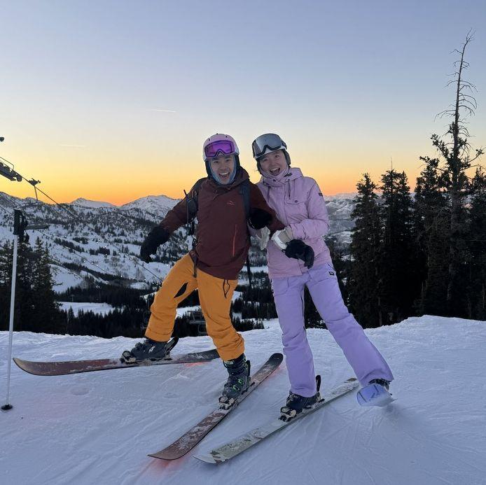 Jacqueline got Jeff into skiing, which we now do every winter!