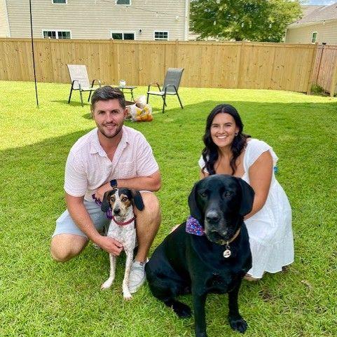 Justine and Sean adopt Boguee, Baylor now has a brother!