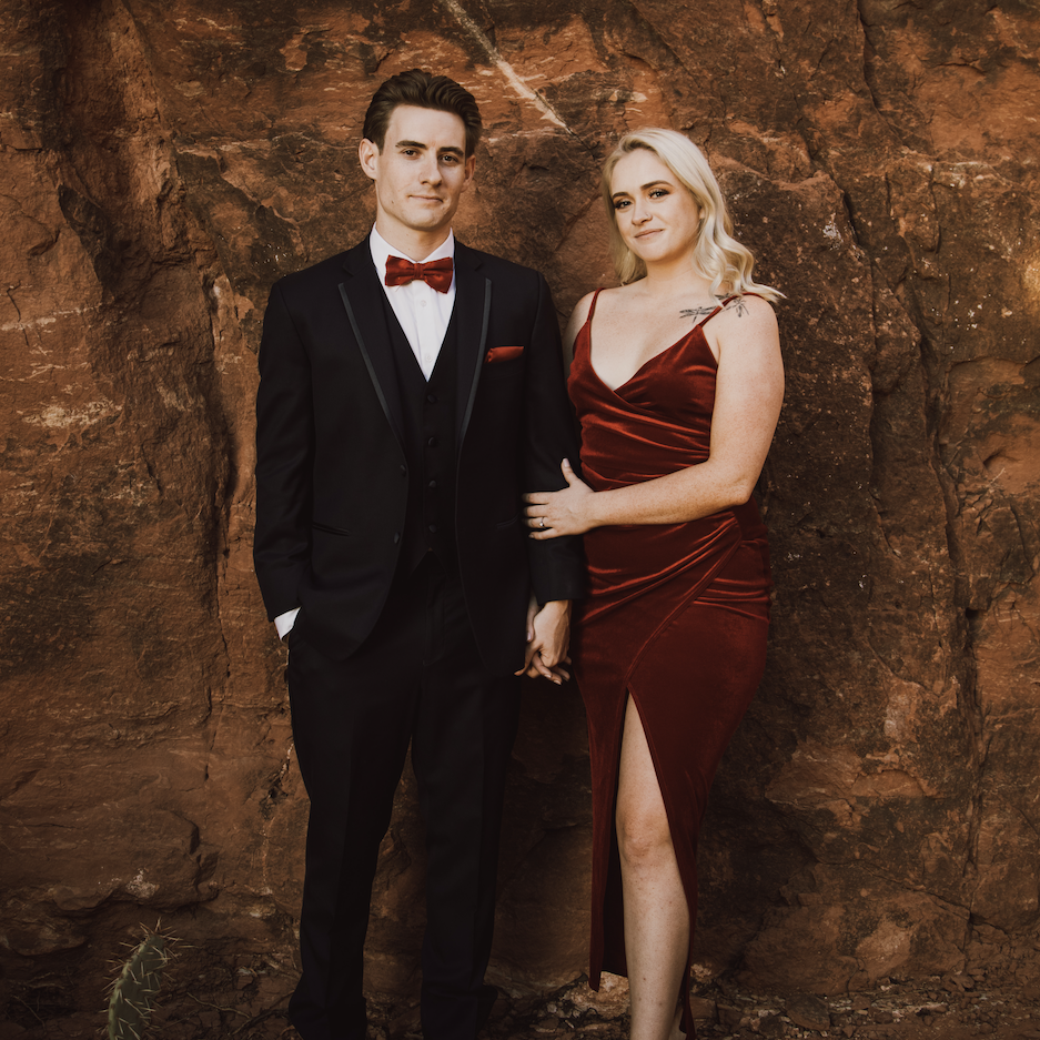 We took our engagement pictures in Sedona, Arizona. This is one of my favorites from the shoot.