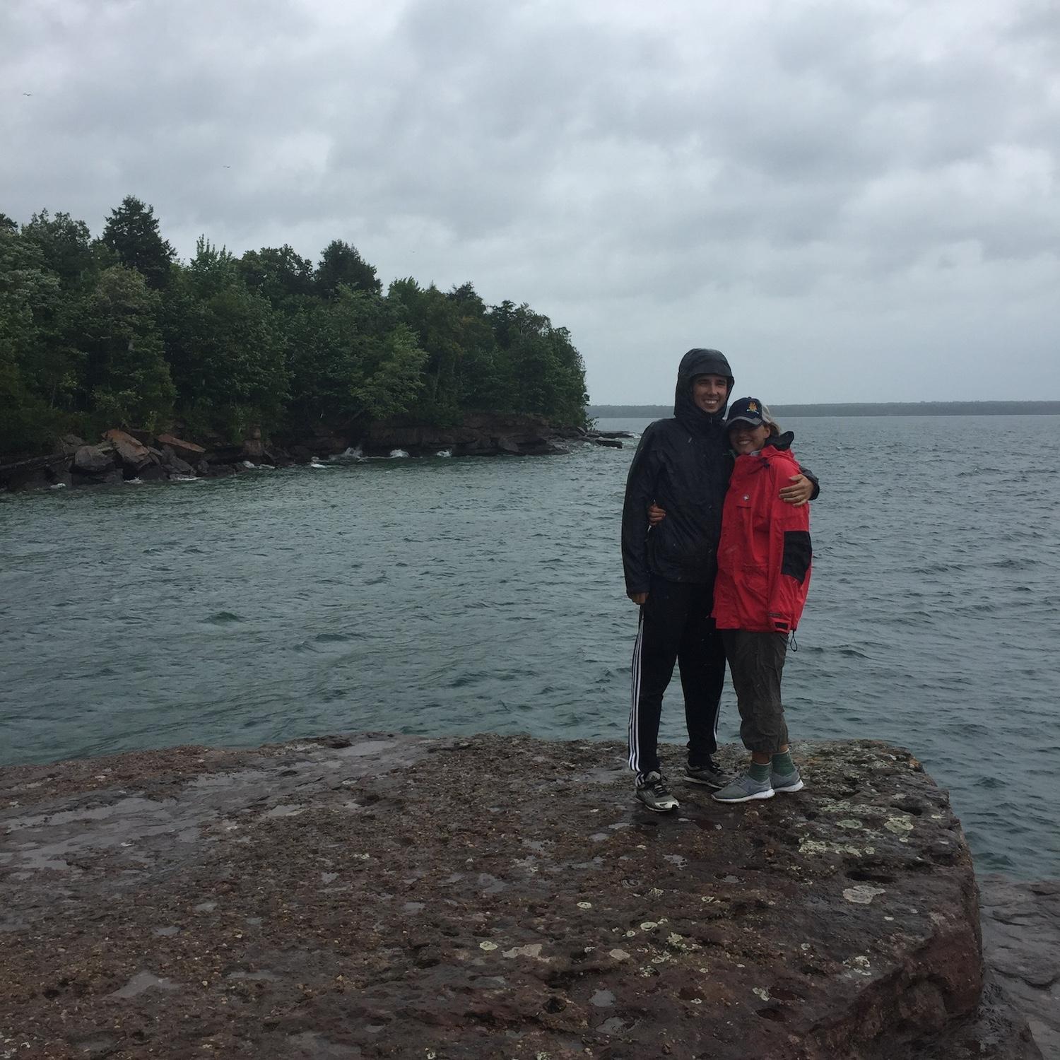 First camping trip together! Madeline Island with Jean and Mike. Summer 2016