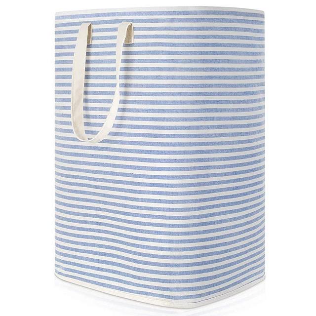 Lifewit 72L Freestanding Laundry Hamper Collapsible Large Clothes Basket with Easy Carry Extended Handles for Clothes Toys, Blue