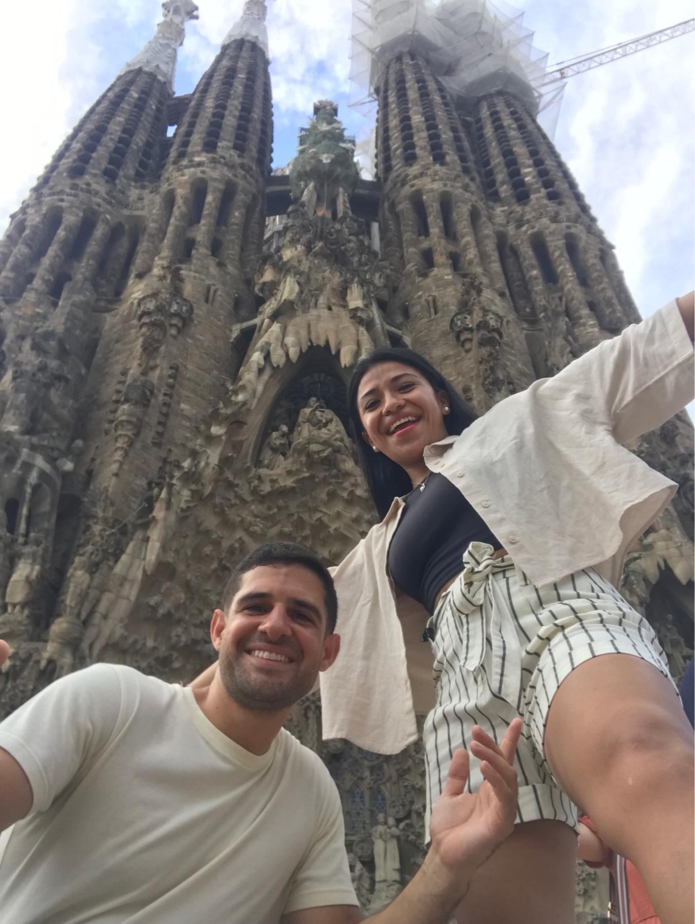 La Sagracada Familia church Barcelona, Spain. 8/27/22