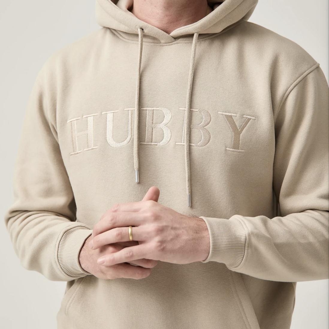 Hubby Hoodie - Stone L