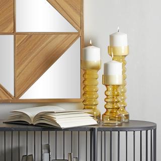 Bubble 3-Piece Pillar Candle Holder Set